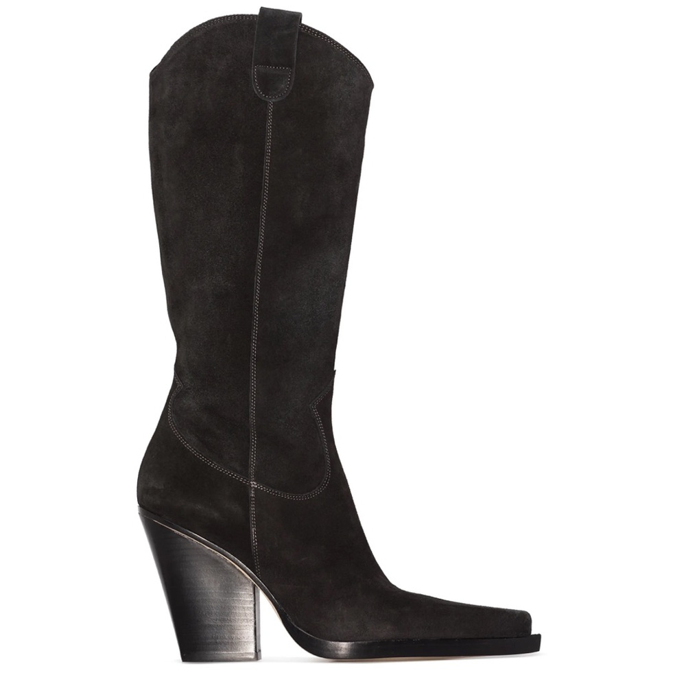Paris Texas Black Heeled Boots